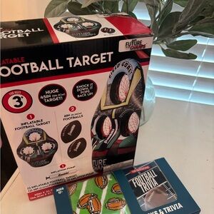 Inflatable Football Target - Black and Red